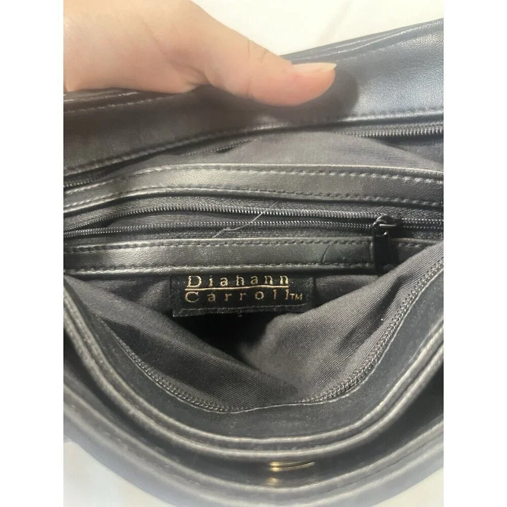 diahann carroll Ribbed leather purse